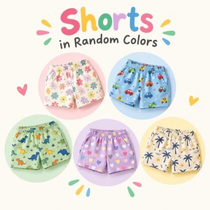 kids printed shorts (Pack of 5 only)