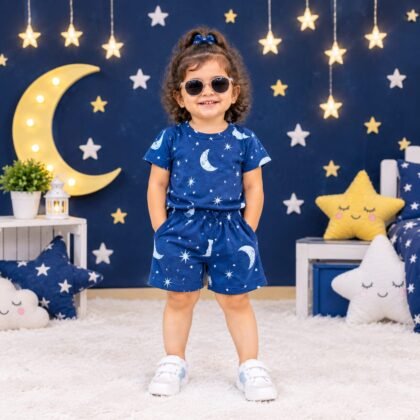 Blue Star printed cotton short set